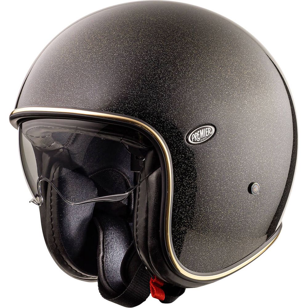 Premier Vintage U9 Open Face Helmet Glitter Gold - ThrottleChimp