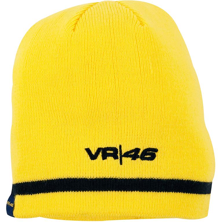 VR46 Rossi 46 Youth Universal Beanie Yellow - ThrottleChimp