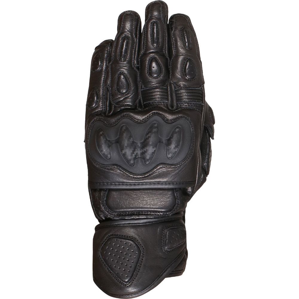 Weise Apex Leather Gloves Black - ThrottleChimp