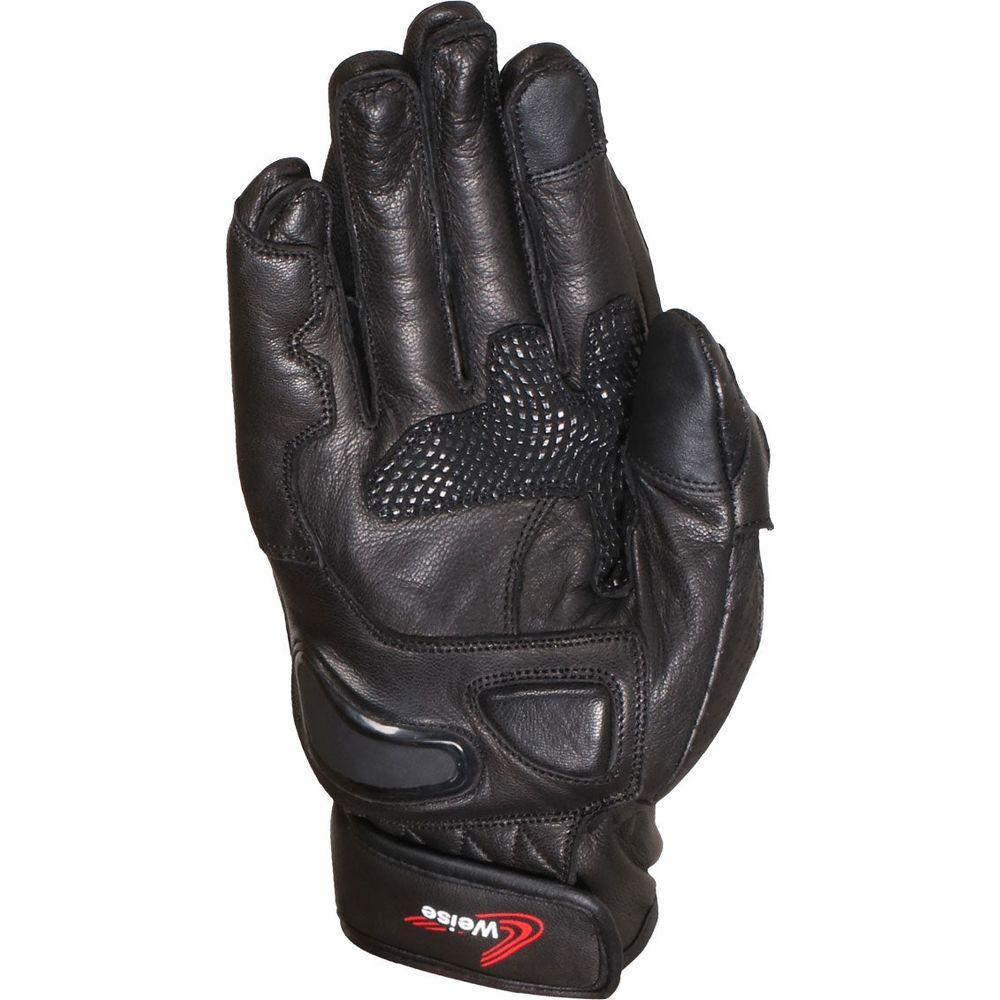 Weise Apex Leather Gloves Black (Image 2) - ThrottleChimp