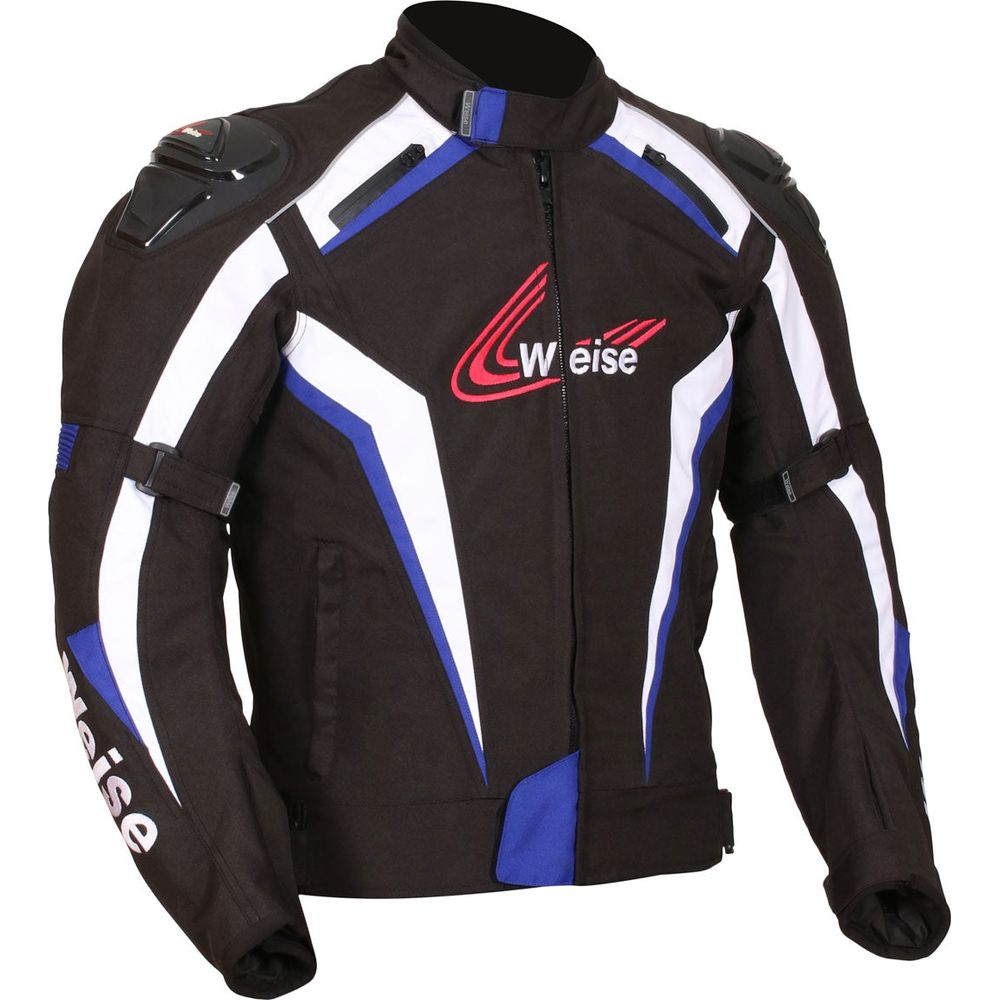 Weise Ascari Textile Jacket Black / Blue (Image 2) - ThrottleChimp