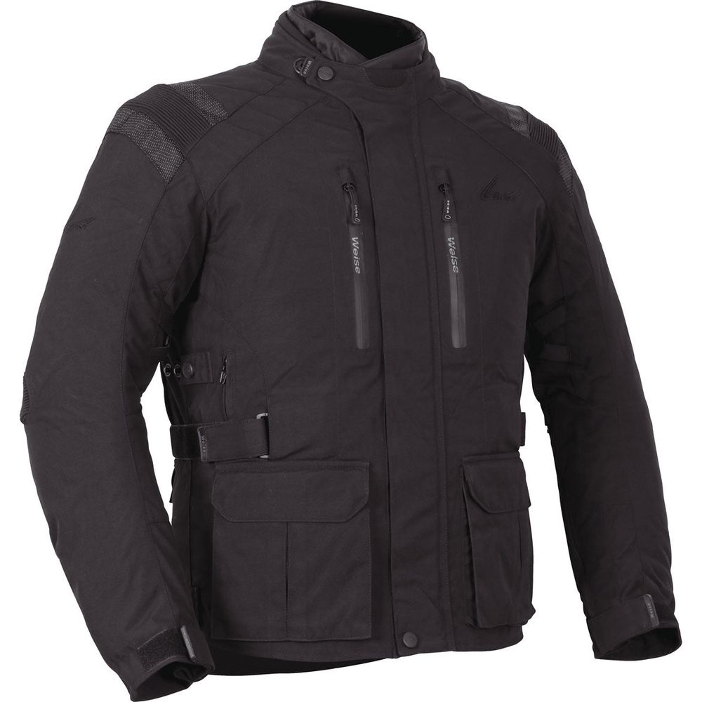 Weise Atlas Textile Jacket Black (Image 2) - ThrottleChimp