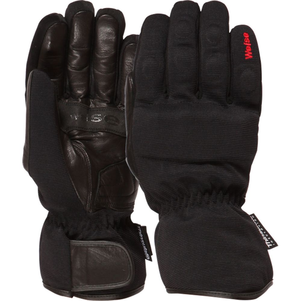 Weise Bergen Textile Gloves Black FREE 1 YEAR Returns, FREE UK Delivery | ThrottleChimp