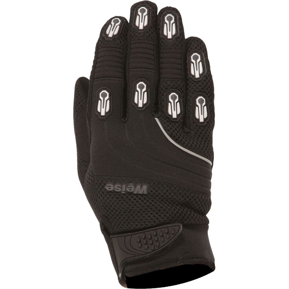 Weise Dakar Textile Gloves Black - ThrottleChimp