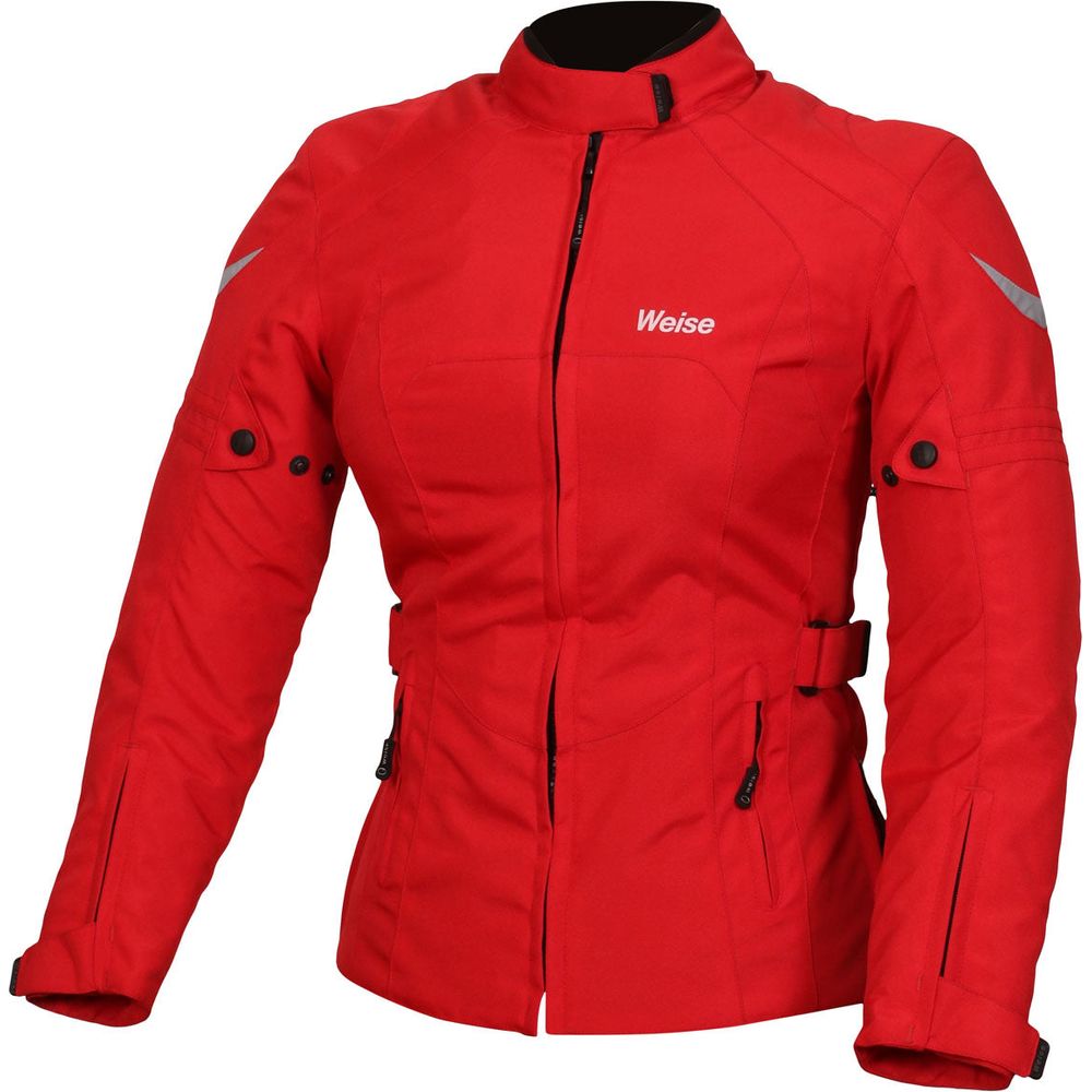 Weise Dakota Ladies Textile Jacket Red - ThrottleChimp