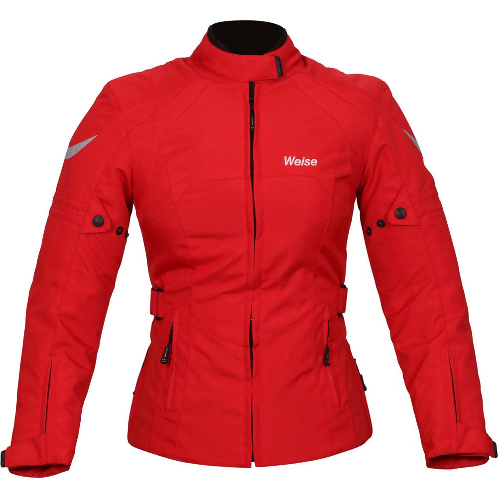 Weise Dakota Ladies Textile Jacket Red FREE 1 YEAR Returns, FREE UK Delivery | ThrottleChimp