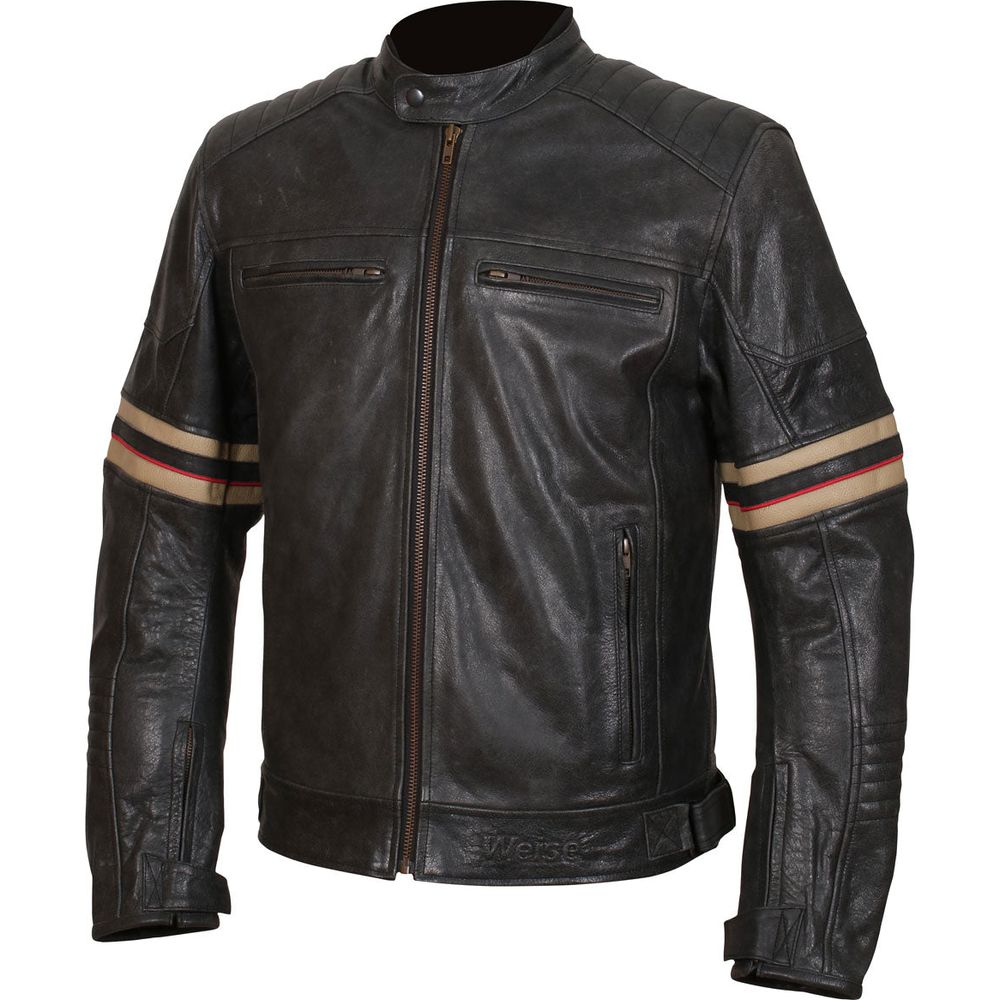 Weise Detroit Leather Jacket Black FREE 1 YEAR Returns, FREE UK Delivery | ThrottleChimp