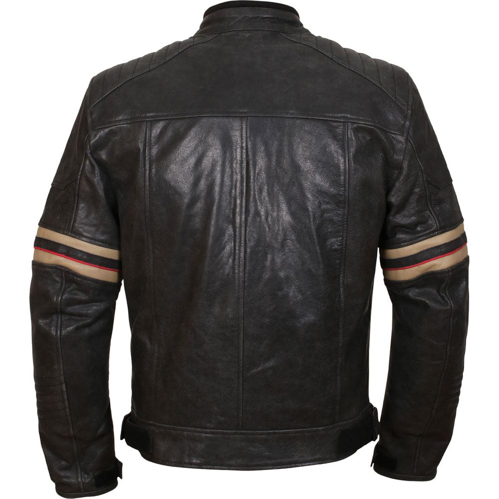 Weise Detroit Leather Jacket Black (Image 4) - ThrottleChimp