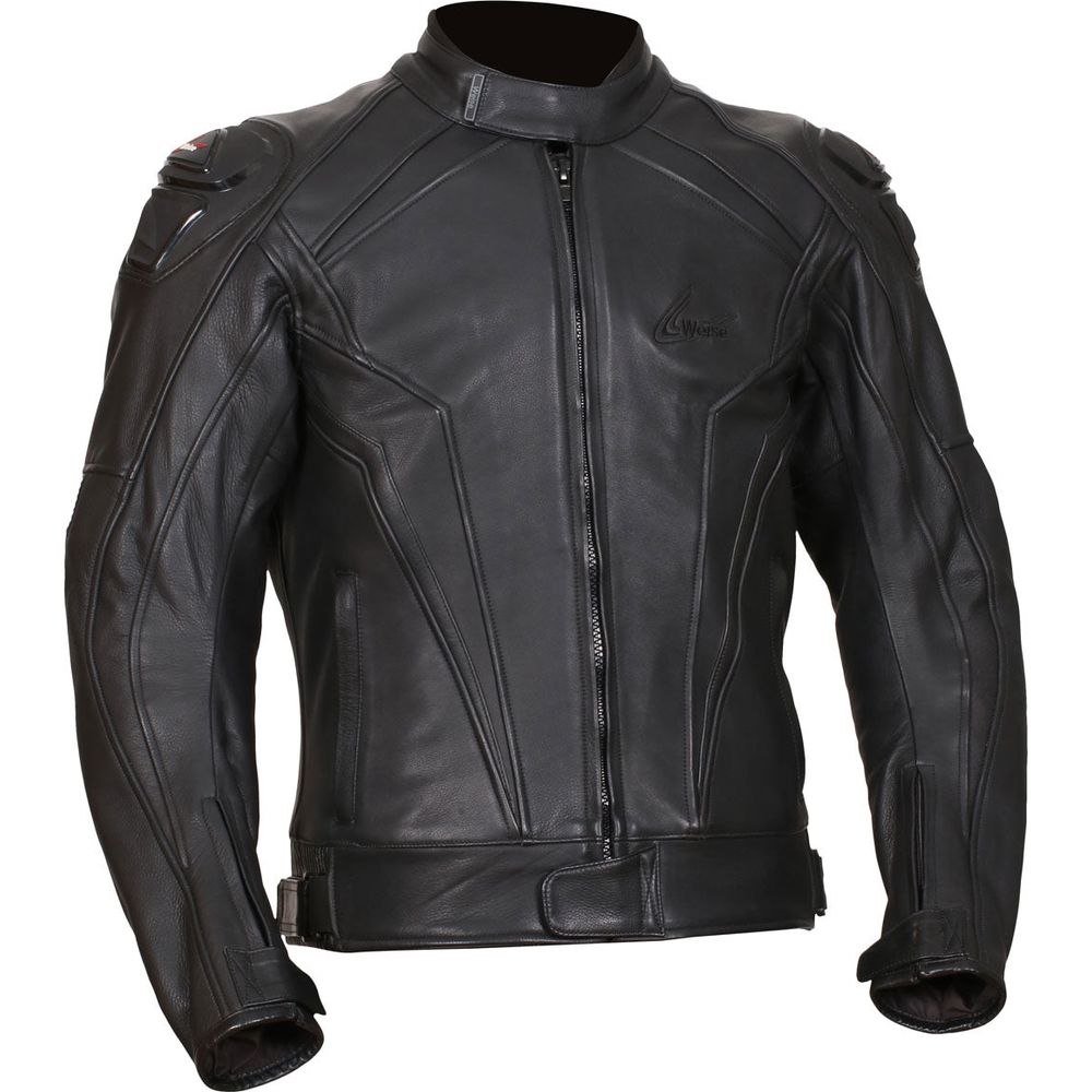 Weise Diablo Leather Jacket Black (Image 2) - ThrottleChimp