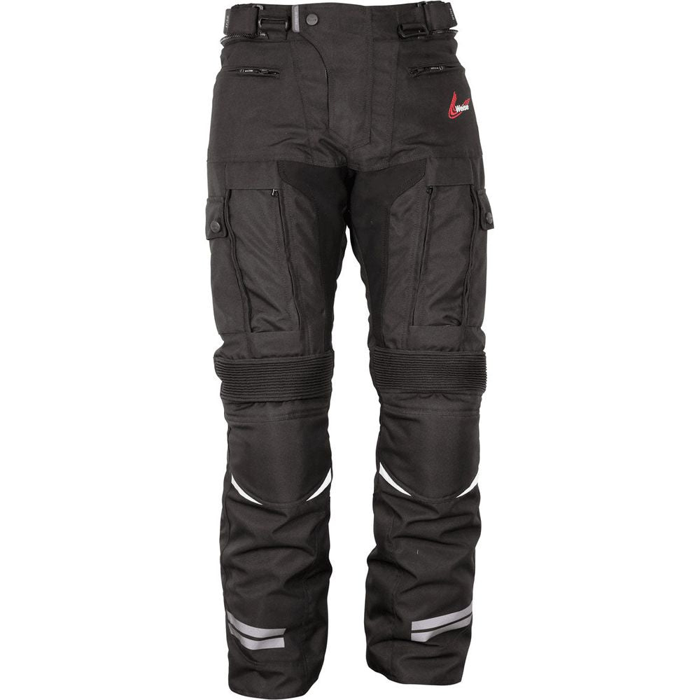 Weise Dune Textile Trouser Black - ThrottleChimp