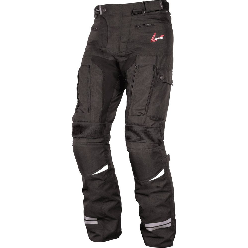 Weise Dune Textile Trouser Black (Image 3) - ThrottleChimp