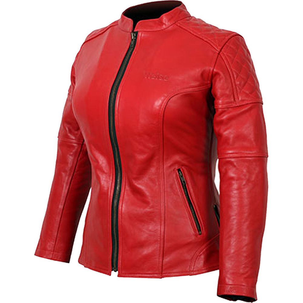 Weise Earhart Ladies Leather Jacket Red FREE 1 YEAR Returns, FREE UK Delivery | ThrottleChimp