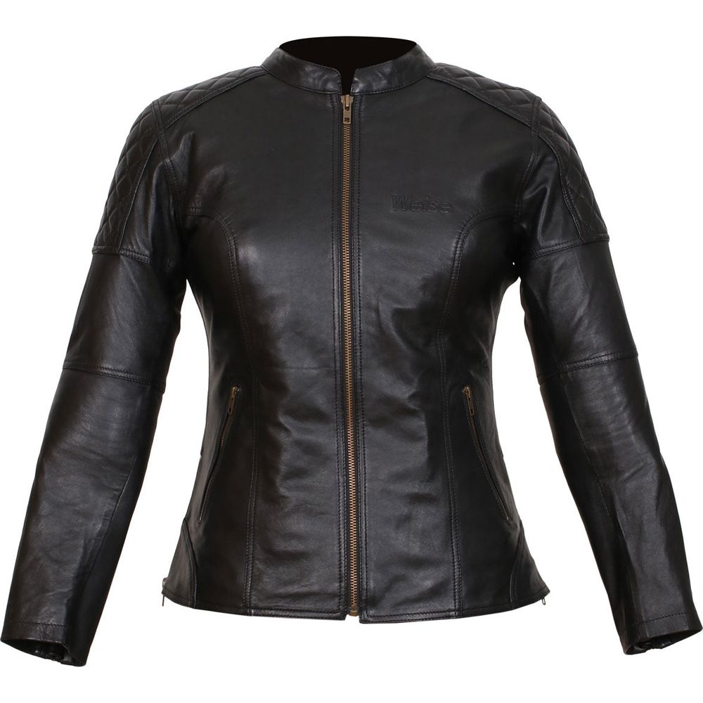 Weise Earhart Ladies Leather Jacket Black FREE 1 YEAR Returns, FREE UK Delivery | ThrottleChimp