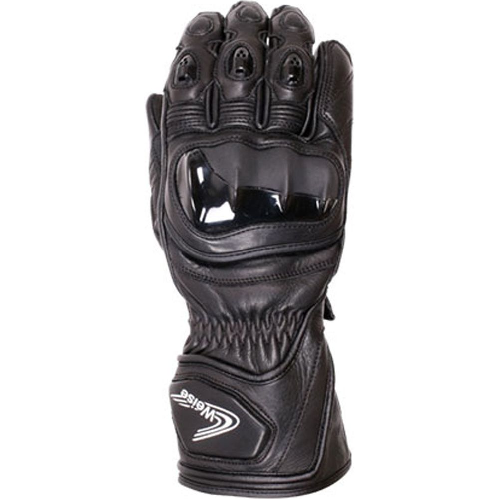 Weise Falcon Leather Gloves Black FREE 1 YEAR Returns, FREE UK Delivery | ThrottleChimp