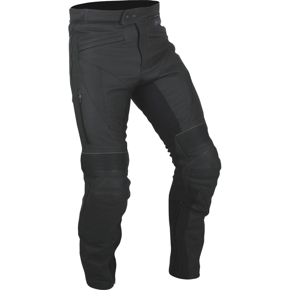 Weise Hydra Waterproof Leather Trouser Black (Image 2) - ThrottleChimp