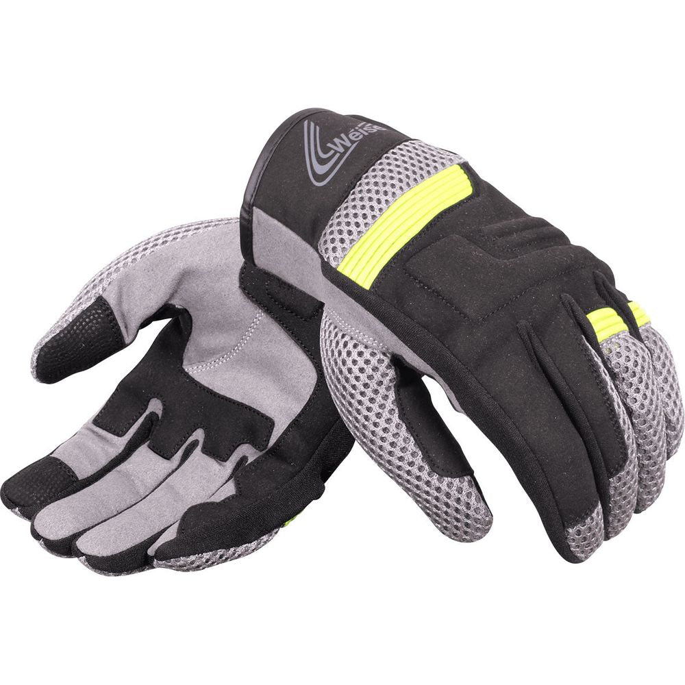 Weise Kona Textile Gloves Black / Neon Yellow (Image 3) - ThrottleChimp