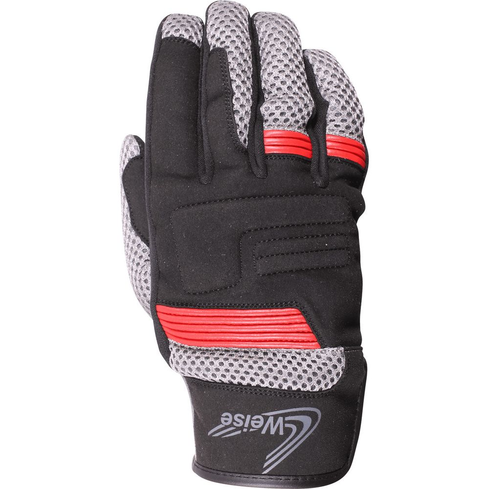 Weise Kona Textile Gloves Black / Red - ThrottleChimp