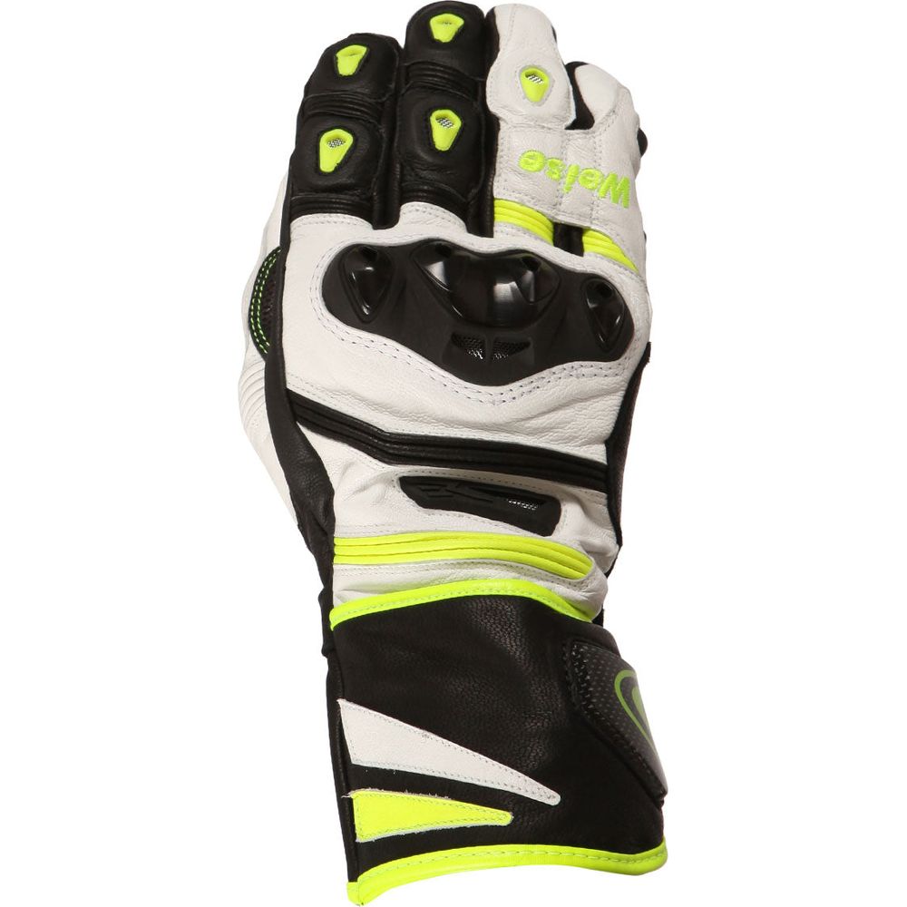 Weise Lancer Leather Gloves White FREE 1 YEAR Returns, FREE UK Delivery | ThrottleChimp