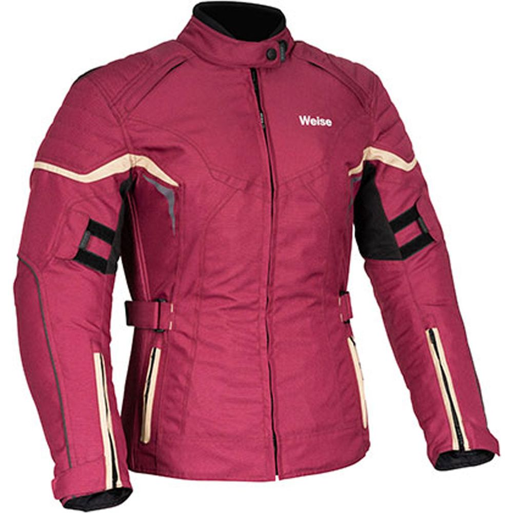 Weise Nashua Ladies Textile Jacket Wine (Image 2) - ThrottleChimp