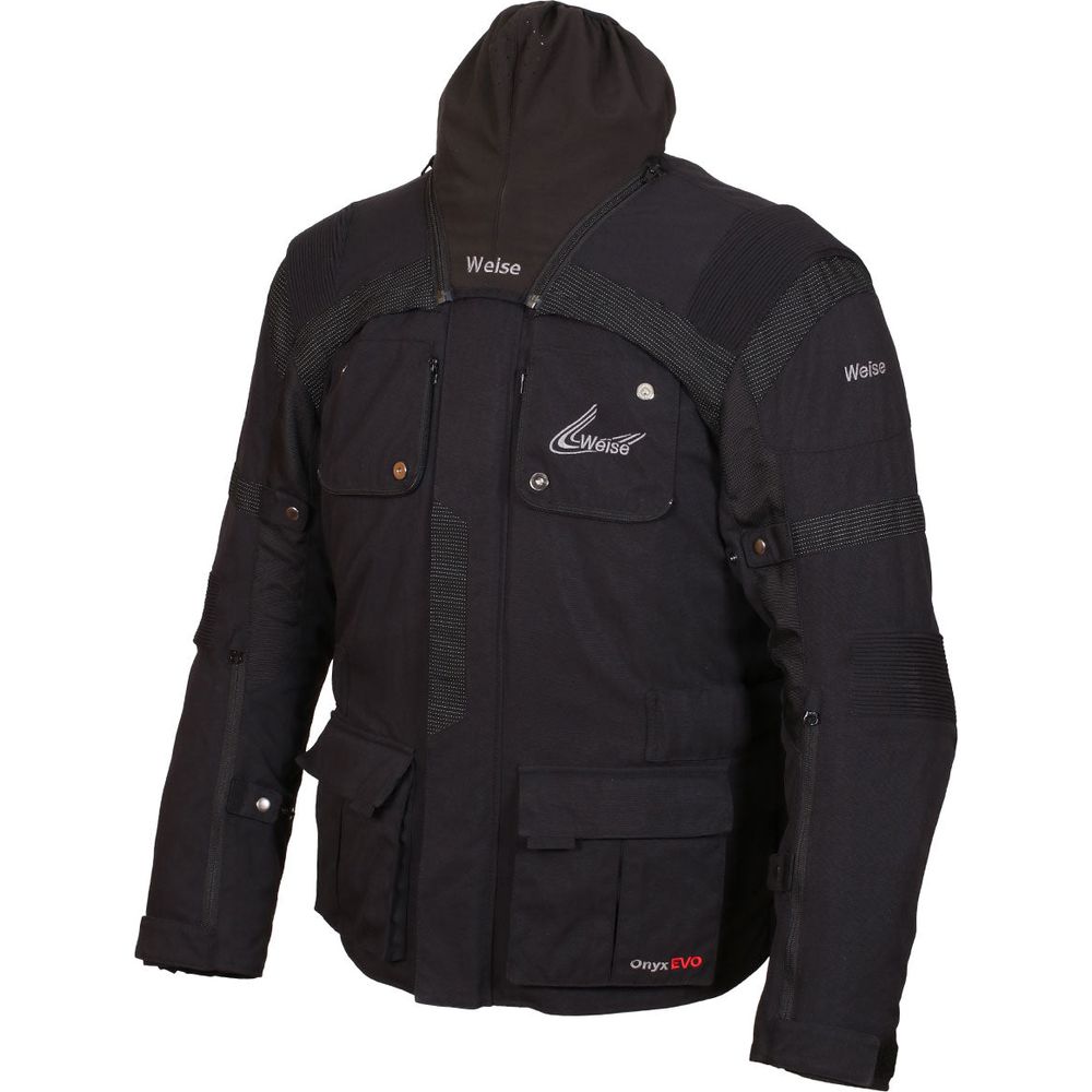 Weise Onyx Evo Textile Jacket Black - ThrottleChimp