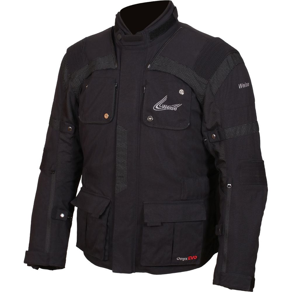 Weise Onyx Evo Textile Jacket Black (Image 4) - ThrottleChimp