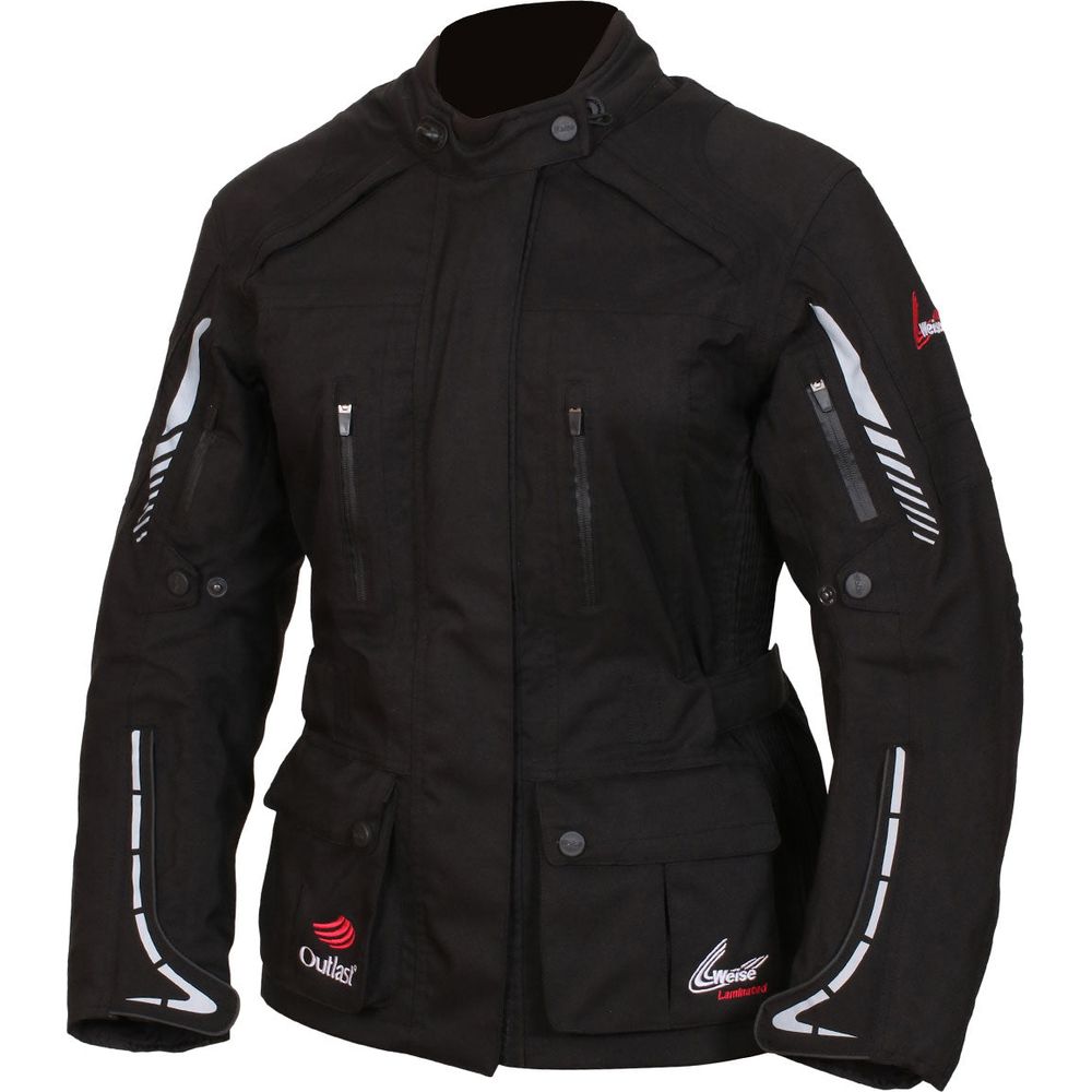 Weise Outlast Frontier Ladies Textile Jacket Black - ThrottleChimp