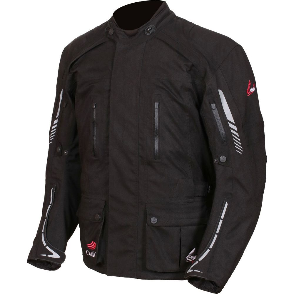 Weise Outlast Frontier Textile Jacket Black FREE 1 YEAR Returns, FREE UK Delivery | ThrottleChimp