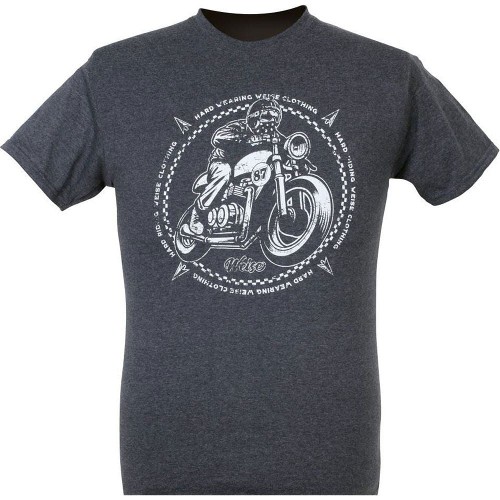 Weise Racing T-Shirt Heather Navy - ThrottleChimp