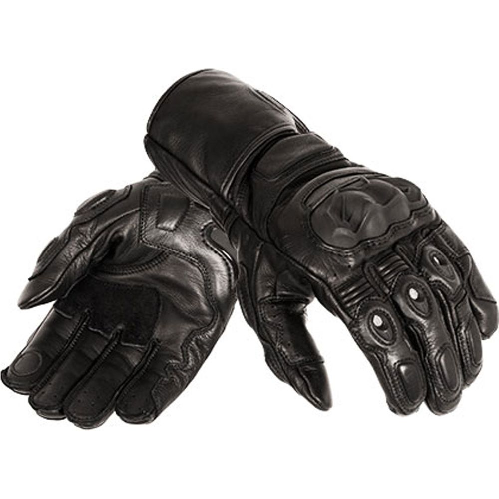 Weise Rennen Leather Gloves Black (Image 3) - ThrottleChimp