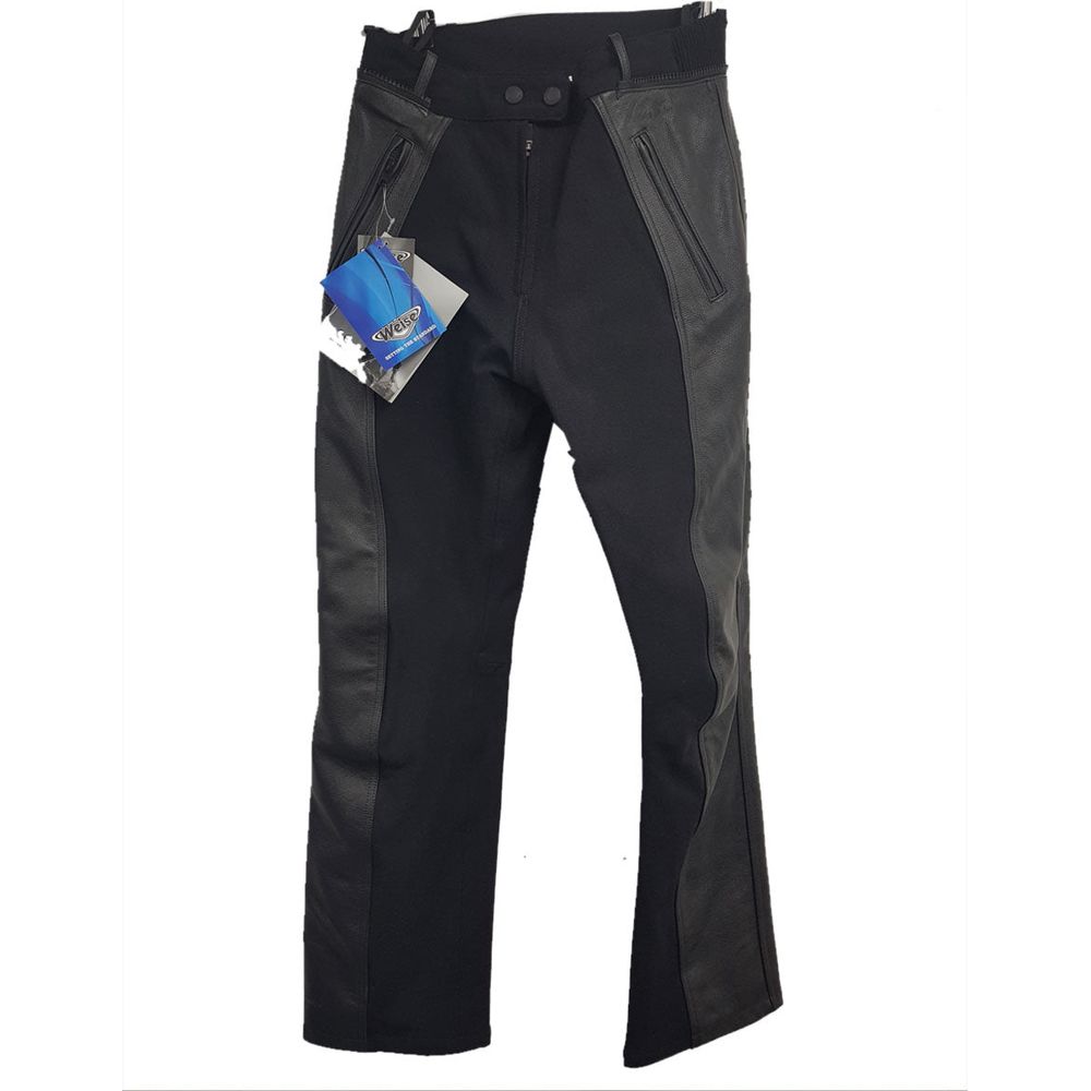 Weise Sascia Ladies Leather Trouser Black - ThrottleChimp