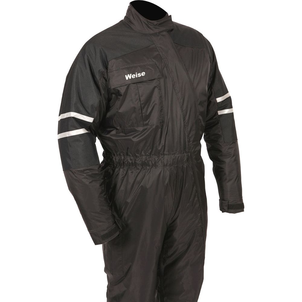 Weise Siberian One Piece Rain Oversuit Black (Image 2) - ThrottleChimp