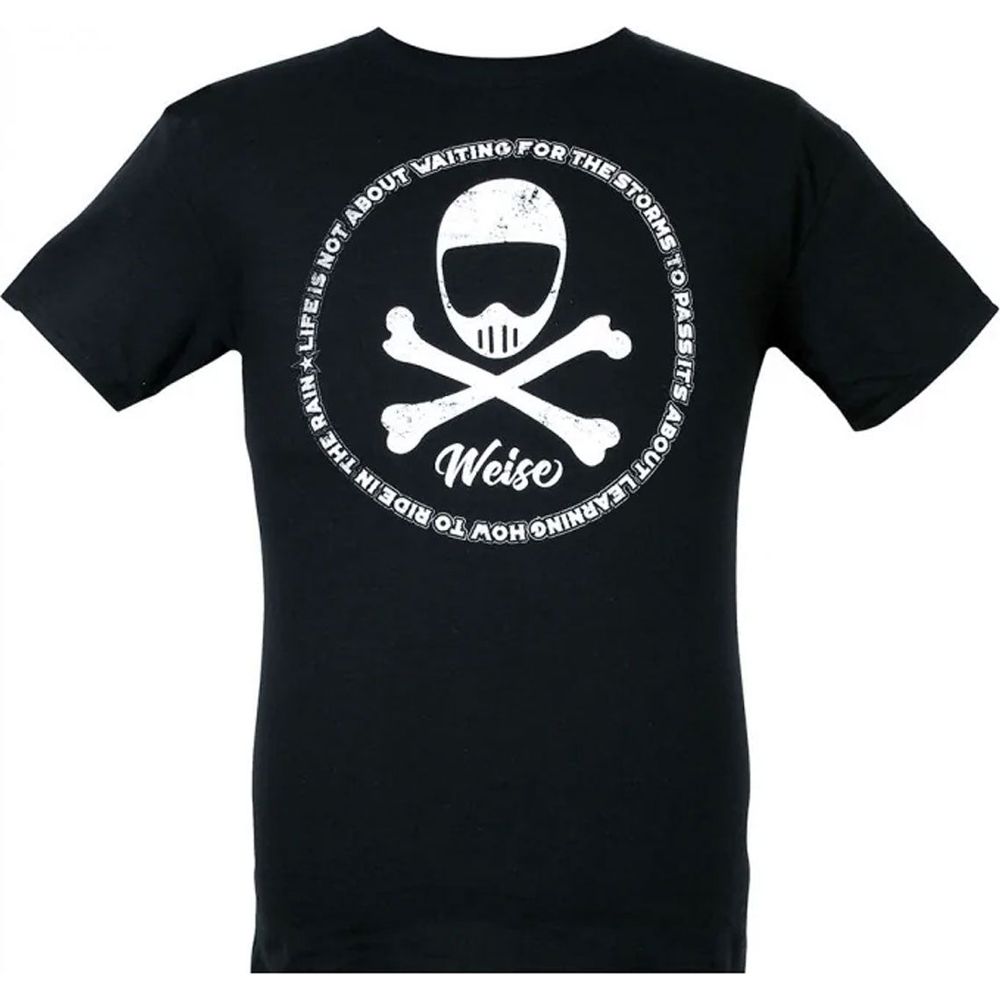 Weise Skull T-Shirt Black FREE 1 YEAR Returns, FREE UK Delivery | ThrottleChimp