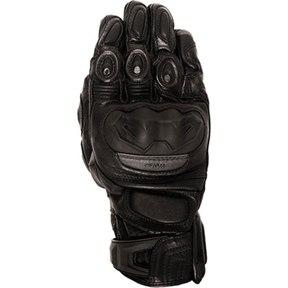 Weise Sprint Leather Gloves Black FREE 1 YEAR Returns, FREE UK Delivery | ThrottleChimp