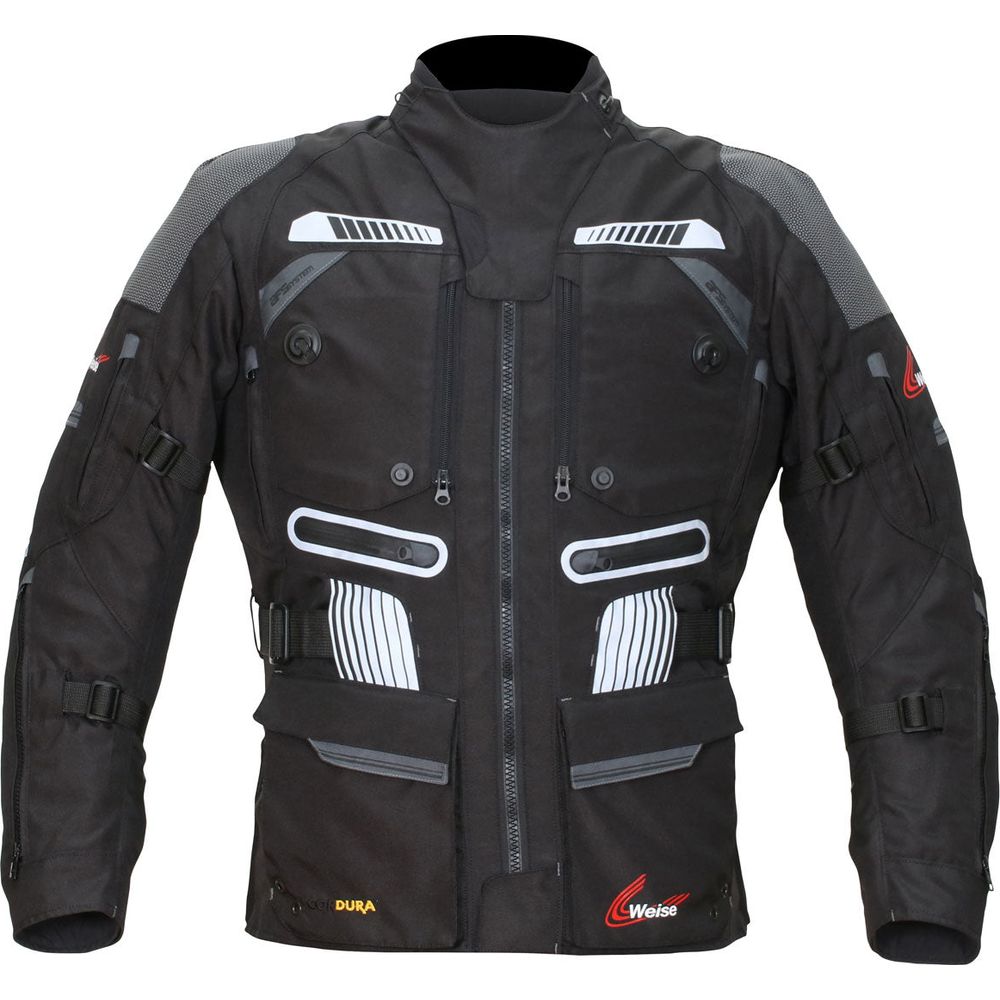 Weise Summit Textile Jacket Black - ThrottleChimp