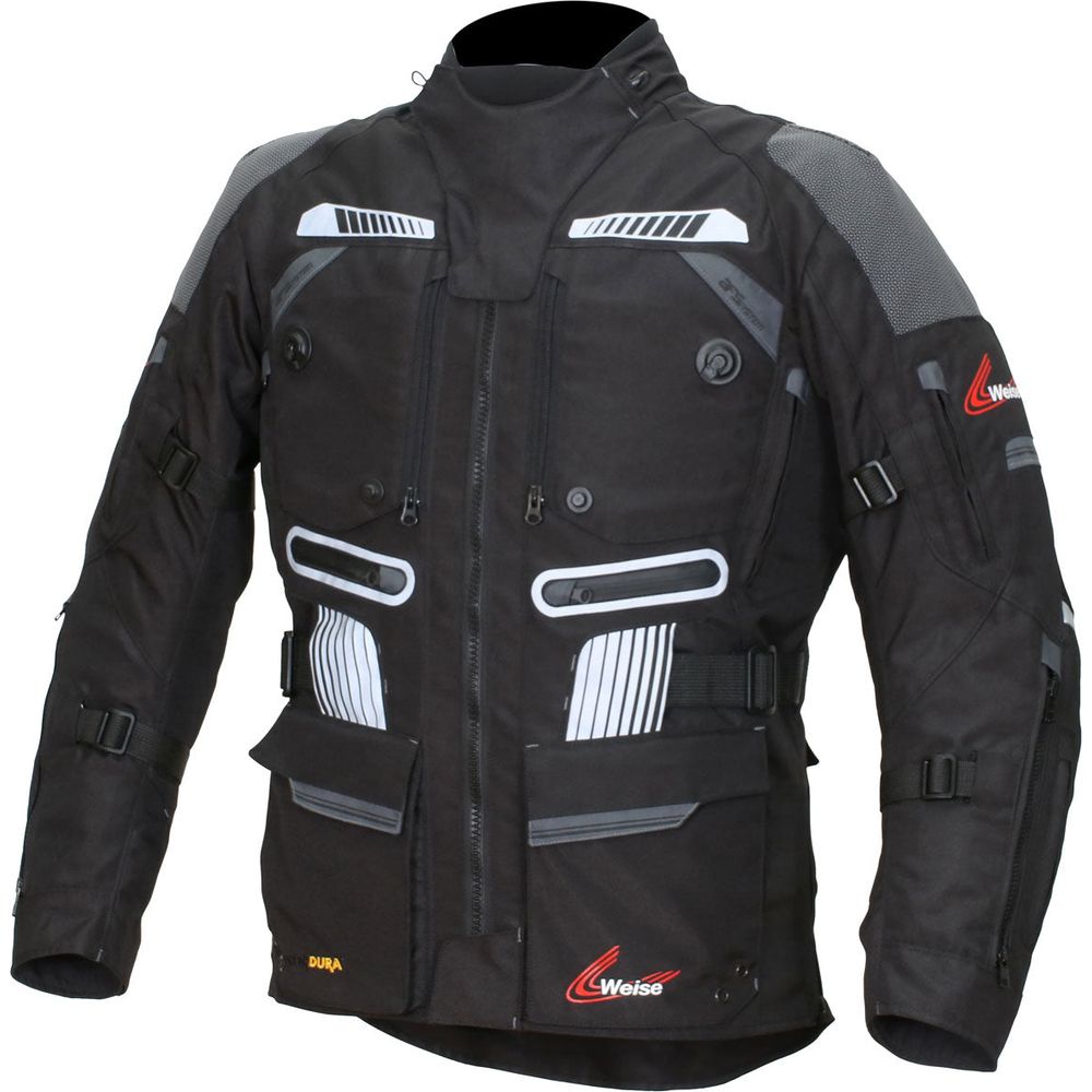 Weise Summit Textile Jacket Black FREE 1 YEAR Returns, FREE UK Delivery | ThrottleChimp