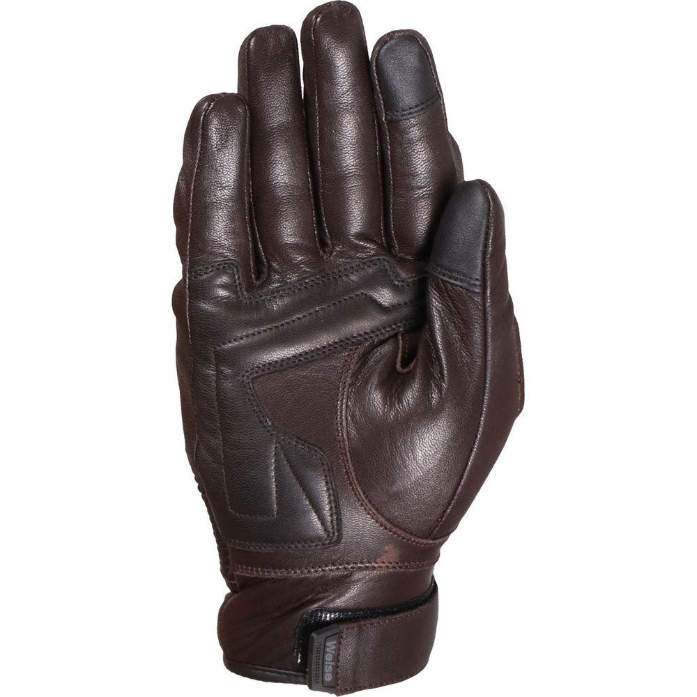 Weise Union Gloves Leather Brown Brown (Image 2) - ThrottleChimp