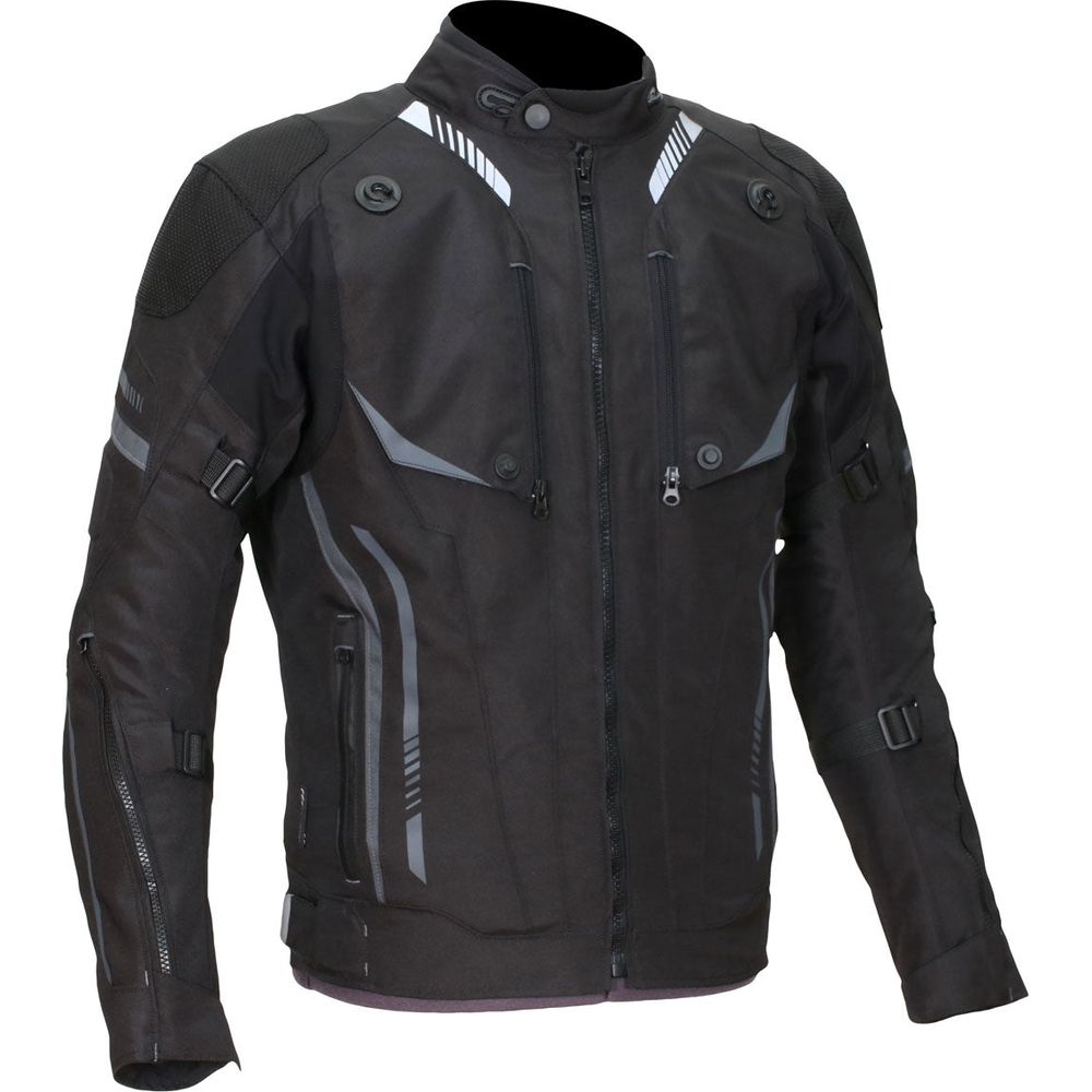 Weise Vertex Textile Jacket Black (Image 2) - ThrottleChimp