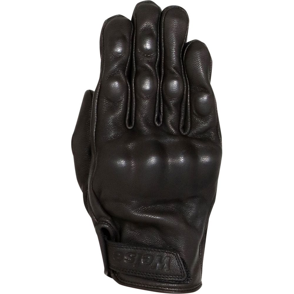 Weise Victory Leather Gloves Black - ThrottleChimp