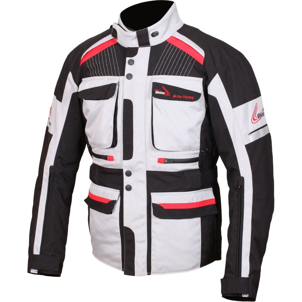 Weise W-Tex Touring Textile Jacket Stone FREE 1 YEAR Returns, FREE UK Delivery | ThrottleChimp