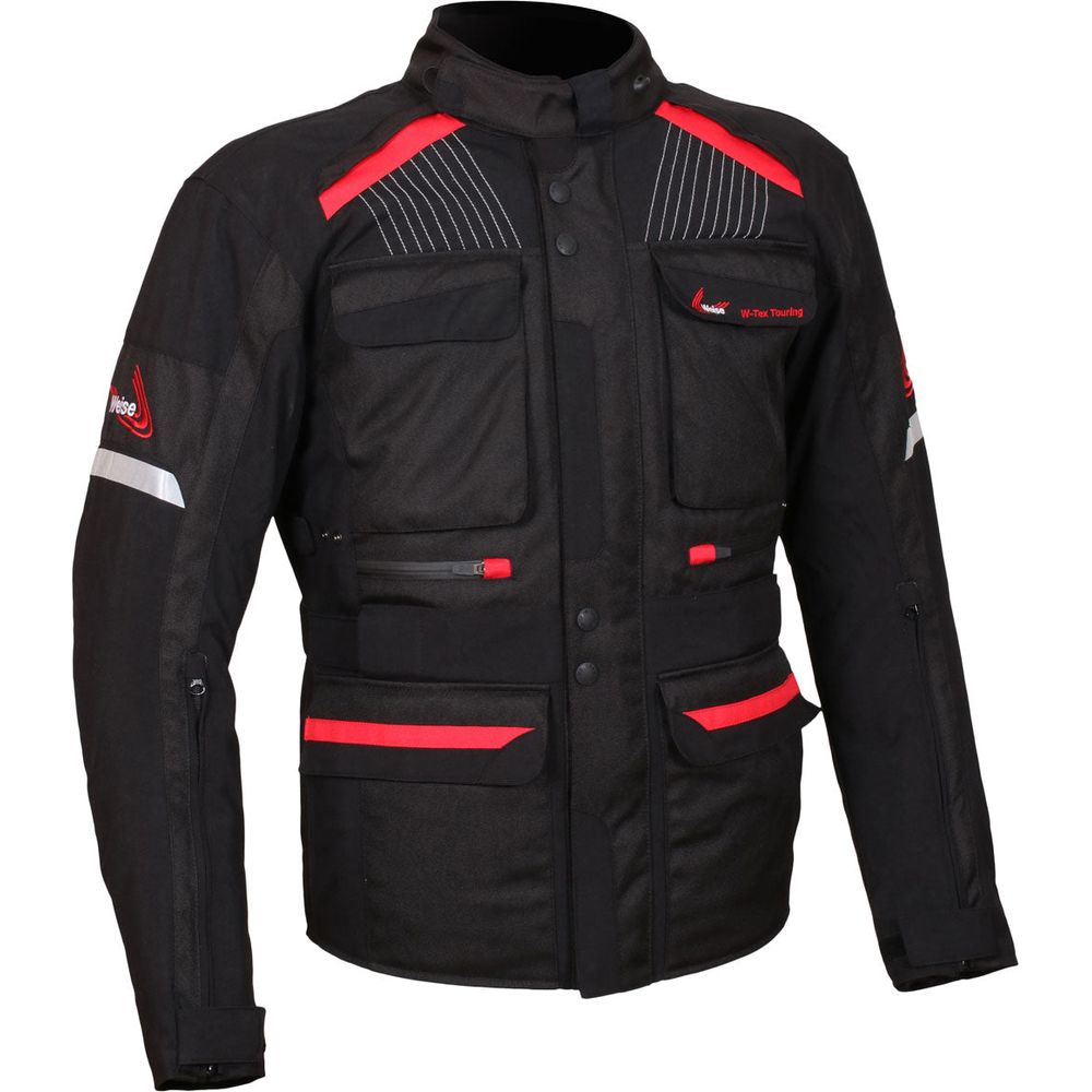 Weise W-Tex Touring Textile Jacket Black FREE 1 YEAR Returns, FREE UK Delivery | ThrottleChimp