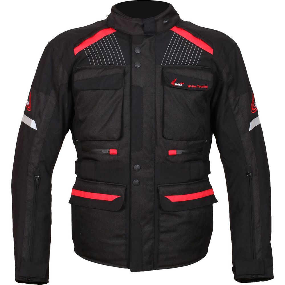 Weise W-Tex Touring Textile Jacket Black FREE 1 YEAR Returns, FREE UK Delivery | ThrottleChimp