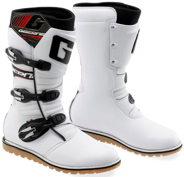 Gaerne Balance Classic Trials Kids Boots White FREE 1 YEAR Returns, FREE UK Delivery | ThrottleChimp