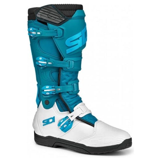 Sidi X-Power SC LEI Ladies CE Boots White / Petrol - ThrottleChimp