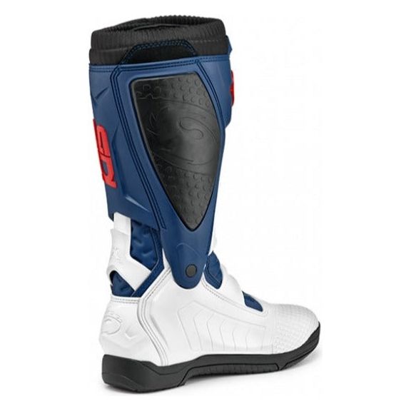 Sidi X-Power SC CE Boots White / Navy / Red FREE 1 YEAR Returns, FREE UK Delivery | ThrottleChimp