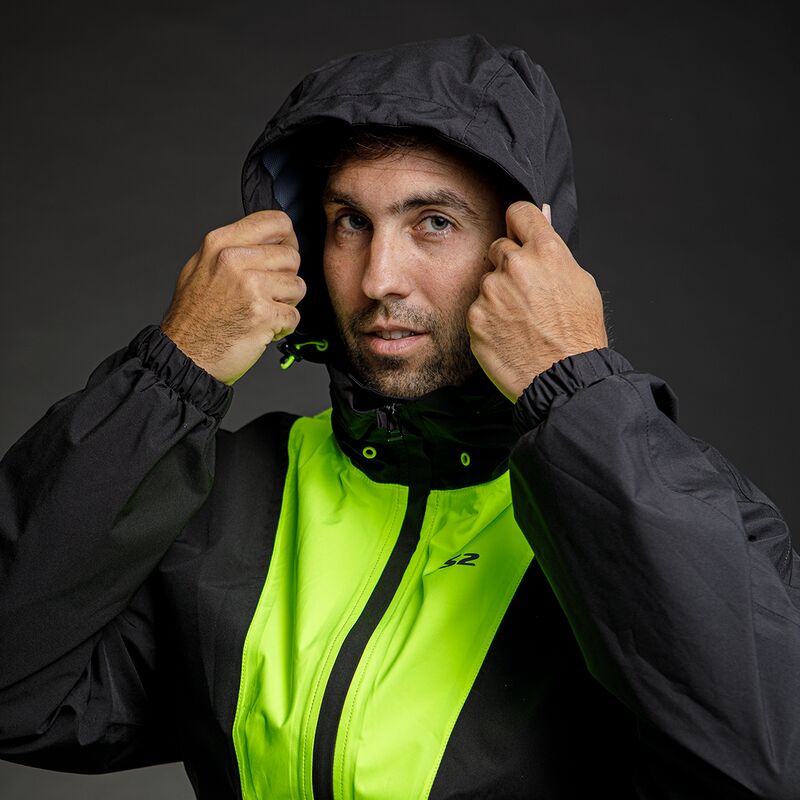 LS2 X-Rain Over Jacket Black / Hi-Viz Yellow