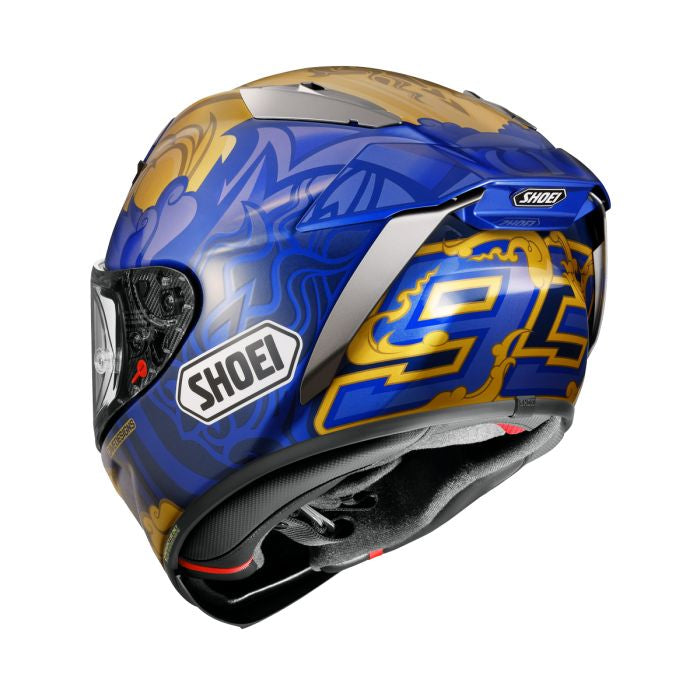 Shoei X-SPR Pro Marquez Thai TC2 Full Face Helmet Blue (Image 3) - ThrottleChimp