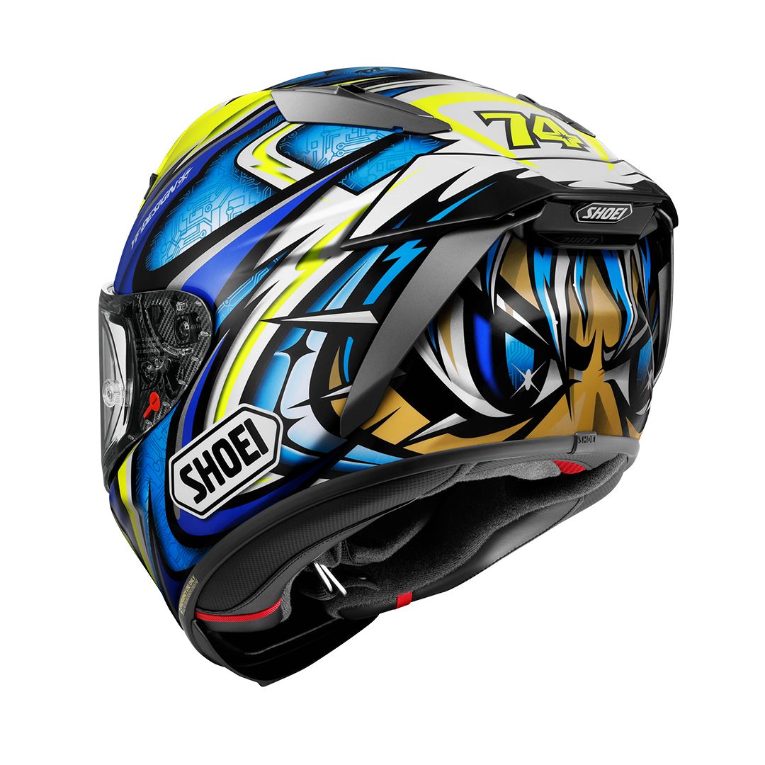 Shoei X SPR Pro Daijiro TC3 Yellow / Blue FREE 1 YEAR Returns, FREE UK Delivery | ThrottleChimp