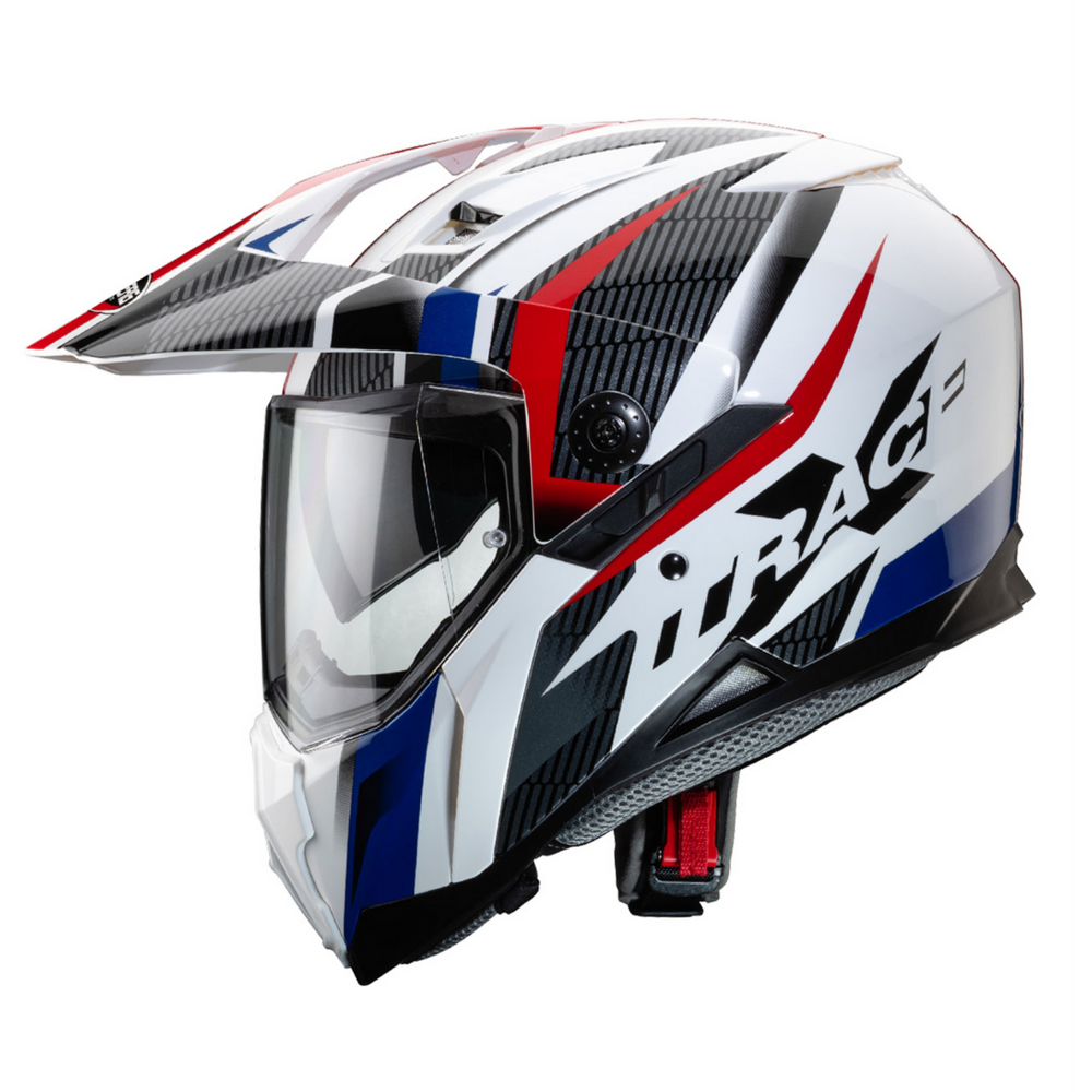 Caberg X-Trace Savana Full Face Helmet White / Black / Blue / Red (Image 2) - ThrottleChimp