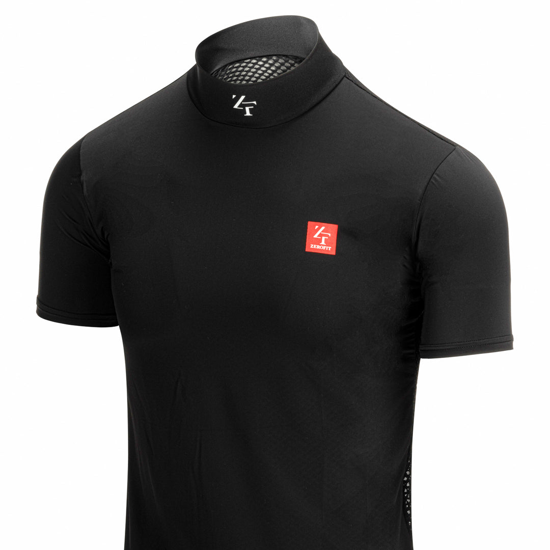 ZeroFit IceSkin Short Sleeves Base Layer T-Shirt Black FREE 1 YEAR Returns, FREE UK Delivery | ThrottleChimp