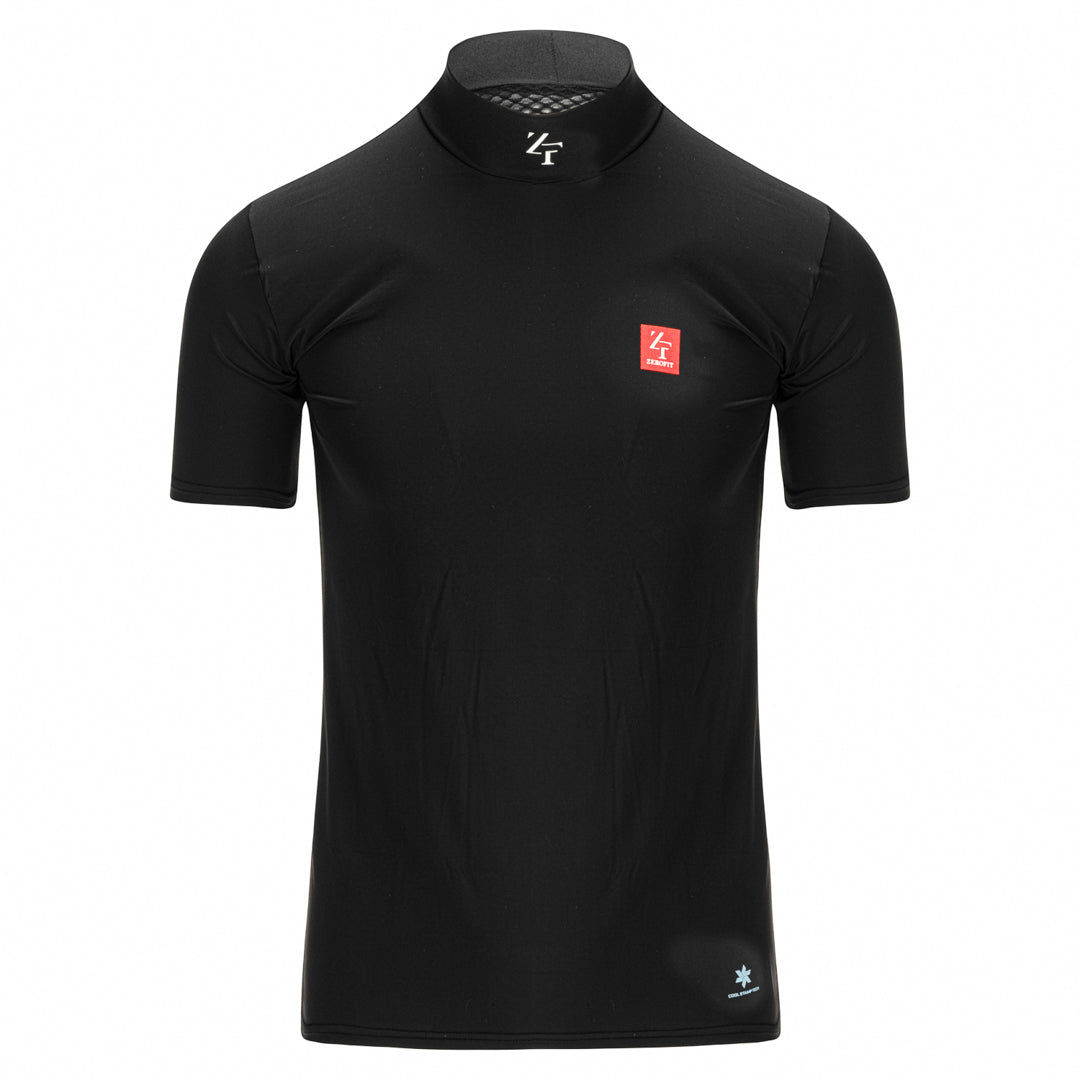 ZeroFit IceSkin Short Sleeves Base Layer T-Shirt Black FREE 1 YEAR Returns, FREE UK Delivery | ThrottleChimp